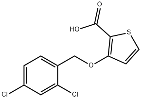 3-[(2,4-DICHLOROBENZYL)OXY]-2-THIOPHENECARBOXYLIC ACID Structure