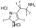 HISTAMINE DIHYDROCHLORIDE, [RING, METHYLENES-3H(N)]- Structure