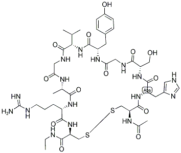 AC-CYS-HIS-SER-GLY-TYR-VAL-GLY-ALA-ARG-CYS-NHET Struktur