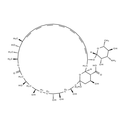 AMPHOTERICIN B TRIHYDRATE Structure