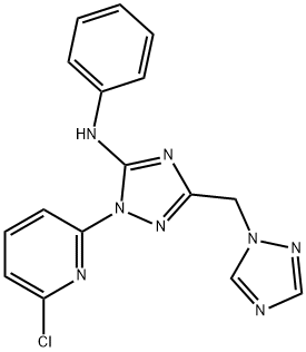 1-(6-CHLORO-2-PYRIDINYL)-N-PHENYL-3-(1H-1,2,4-TRIAZOL-1-YLMETHYL)-1H-1,2,4-TRIAZOL-5-AMINE Structure