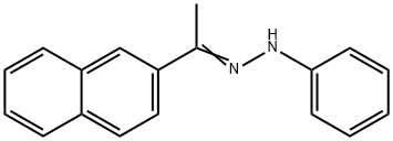 1-(2-NAPHTHYL)-1-ETHANONE N-PHENYLHYDRAZONE Struktur