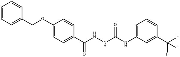 1-((4-(PHENYLMETHOXY)PHENYL)CARBONYL)-4-(3-(TRIFLUOROMETHYL)PHENYL)SEMICARBAZIDE|