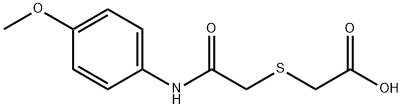 [(4-METHOXY-PHENYLCARBAMOYL)-METHYLSULFANYL]-ACETIC ACID Struktur