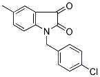 1-(4-CHLOROBENZYL)-5-METHYL-1H-INDOLE-2,3-DIONE Struktur