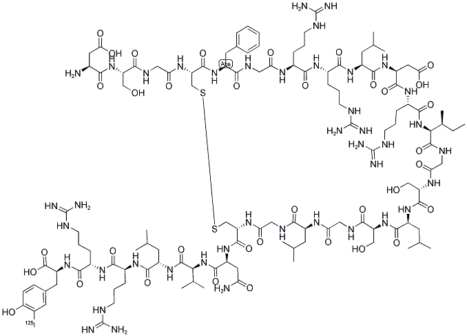 ([125I]-TYR)-BNP-26 (PORCINE) Struktur