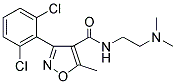 (3-(2,6-DICHLOROPHENYL)-5-METHYLISOXAZOL-4-YL)-N-(2-(DIMETHYLAMINO)ETHYL)FORMAMIDE Structure