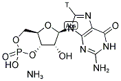 GUANOSINE 3',5'-CYCLIC PHOSPHATE, AMMONIUM SALT, [8-3H]- Struktur