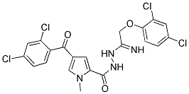 4-(2,4-DICHLOROBENZOYL)-N'-[2-(2,4-DICHLOROPHENOXY)ETHANIMIDOYL]-1-METHYL-1H-PYRROLE-2-CARBOHYDRAZIDE Structure