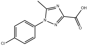 1-(4-CHLOROPHENYL)-5-METHYL-1H-1,2,4-TRIAZOLE-3-CARBOXYLIC ACID Structure