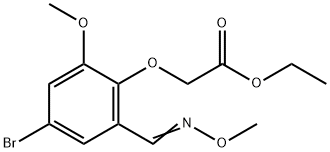 ETHYL 2-(4-BROMO-2-METHOXY-6-[(METHOXYIMINO)METHYL]PHENOXY)ACETATE Struktur