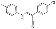 1-CYANO-1-(4-CHLOROPHENYL)-2-[(4-METHYLPHENYL)AMINO]ETHENE Struktur