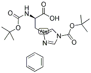 BOC-D-HIS(BOC)-OH BENZENE Structure