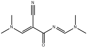 2-CYANO-3-(DIMETHYLAMINO)-N-[(DIMETHYLAMINO)METHYLENE]ACRYLAMIDE Structure