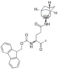 FMOC-GLN(1-AD)-ALKO RESIN Struktur