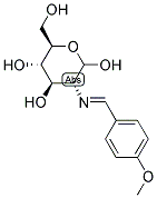 2-(4-METHOXYBENZYLIDENE)IMINO-2-DEOXY-D-GLUCOPYRANOSE Struktur