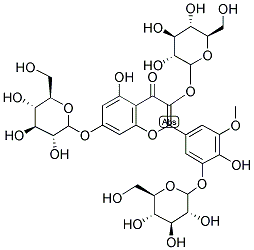 LARICITRIN-3,7,5'-TRI-O-GLUCOSIDE Struktur