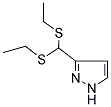 3-[BIS(ETHYLSULFANYL)METHYL]-1H-PYRAZOLE Structure