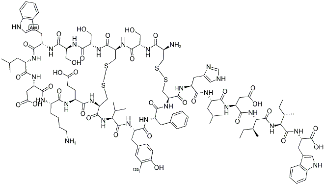 ([125I]-TYR)-ENDOTHELIN-2 (HUMAN, CANINE) Struktur