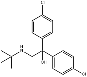 2-(TERT-BUTYLAMINO)-1,1-BIS(4-CHLOROPHENYL)-1-ETHANOL Struktur