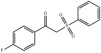 1-(4-FLUOROPHENYL)-2-(PHENYLSULFONYL)-1-ETHANONE Struktur