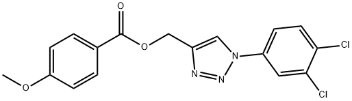 [1-(3,4-DICHLOROPHENYL)-1H-1,2,3-TRIAZOL-4-YL]METHYL 4-METHOXYBENZENECARBOXYLATE Struktur