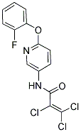 N1-[6-(2-FLUOROPHENOXY)-3-PYRIDYL]-2,3,3-TRICHLOROACRYLAMIDE Struktur