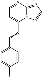 7-(4-FLUOROSTYRYL)[1,2,4]TRIAZOLO[1,5-A]PYRIMIDINE Struktur