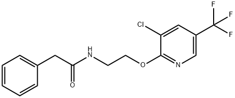 N-(2-([3-CHLORO-5-(TRIFLUOROMETHYL)-2-PYRIDINYL]OXY)ETHYL)-2-PHENYLACETAMIDE Structure