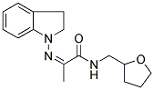 2-(2,3-DIHYDROINDOL-1-YL)IMINO-N-(TETRAHYDROFURFURYL)PROPANAMIDE Struktur