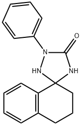 (SPIRO[5,5-(1,2,3,4-TETRAHYDRONAPTHALENE)])-2-PHENYL-1,2,4-TRIAZOLAN-3-ONE Struktur