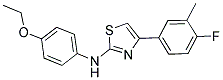 2-(4-ETHOXYPHENYLAMINO)-4-(3-METHYL-4-FLUOROPHENYL)THIAZOLE