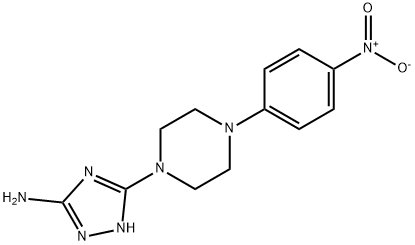 5-[4-(4-NITROPHENYL)PIPERAZINO]-1H-1,2,4-TRIAZOL-3-AMINE Structure