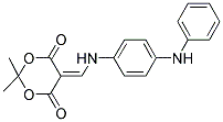 2,2-DIMETHYL-5-(((4-(PHENYLAMINO)PHENYL)AMINO)METHYLENE)-1,3-DIOXANE-4,6-DIONE