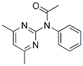 N-ACETYL-N-PHENYL-4,6-DIMETHYL-2-PYRIMIDINAMINE Struktur