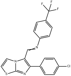 N-([6-(4-CHLOROPHENYL)IMIDAZO[2,1-B][1,3]THIAZOL-5-YL]METHYLENE)-4-(TRIFLUOROMETHYL)ANILINE|