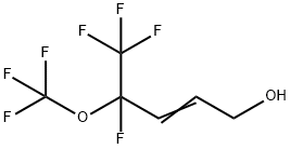 4,5,5,5-TETRAFLUORO-4-TRIFLUOROMETHOXY-2-PENTEN-1-OL Struktur