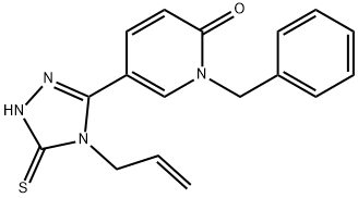 5-(4-ALLYL-5-SULFANYL-4H-1,2,4-TRIAZOL-3-YL)-1-BENZYL-2(1H)-PYRIDINONE Struktur