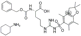 Z-ARG(PBF)-OH CHA|NΑ-Z-NΩ-(2,2,4,6,7-五甲基二氫苯丙呋喃-5-磺?；?-L-精氨酸 環(huán)己銨鹽