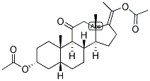 17(20),5BETA-PREGNEN-3ALPHA,20-DIOL-11-ONE 3,20-DIACETATE Struktur