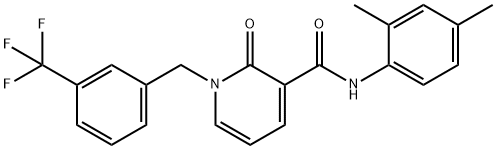 N-(2,4-DIMETHYLPHENYL)-2-OXO-1-[3-(TRIFLUOROMETHYL)BENZYL]-1,2-DIHYDRO-3-PYRIDINECARBOXAMIDE Struktur