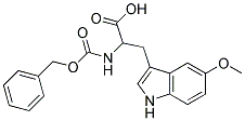2-{[(benzyloxy)carbonyl]amino}-3-(5-methoxy-1H-indol-3-yl)propanoic acid Struktur