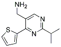 1-[2-(1-methylethyl)-4-thiophen-2-ylpyrimidin-5-yl]methanamine Struktur
