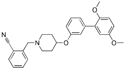 2-((4-[(2',5'-DIMETHOXYBIPHENYL-3-YL)OXY]PIPERIDIN-1-YL)METHYL)BENZONITRILE