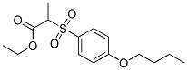 2-[(4-BUTOXYPHENYL)SULFONYL] PROPANOIC ACID EHTYL ESTER Struktur