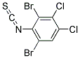2,6-Dibromo-3,4-dichlorophenylisothiocyanate Struktur