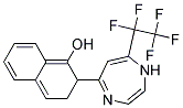 2,3-DIHYDRO-2-(7-PENTAFLUOROETHYL-1H-1,4-DIAZEPIN-5-YL)-1-NAPHTHOL Struktur