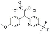 2-[3-CHLORO-5-(TRIFLUOROMETHYL)PYRID-2-YL]-2-(4-METHOXYPHENYL)ACETONITRIL Struktur