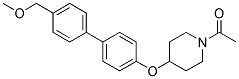 1-ACETYL-4-([4'-(METHOXYMETHYL)BIPHENYL-4-YL]OXY)PIPERIDINE Struktur