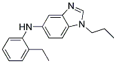(2-ETHYL-PHENYL)-(1-PROPYL-1H-BENZOIMIDAZOL-5-YL)-AMINE Struktur